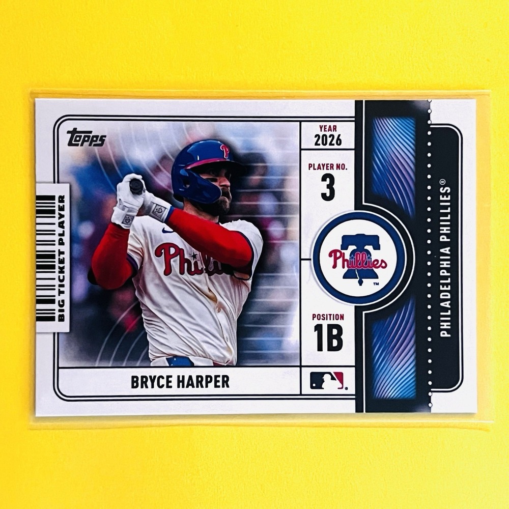 2026 Topps Series 1 Bryce Harper #BTP-19 Big Ticket Player Insert Phillies